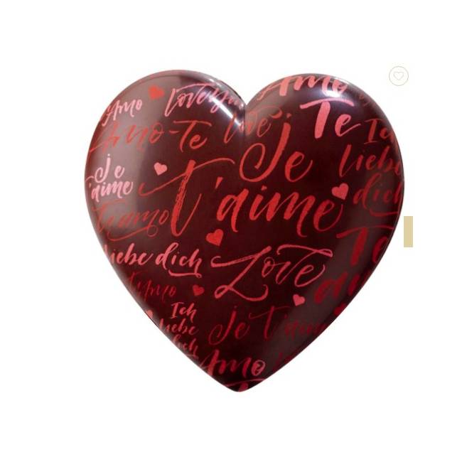 Moulage cœur chocolat Noir...